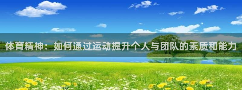 3377体育app下载安装：体育精神：如何通过运动提升个人与团队的素质和能力